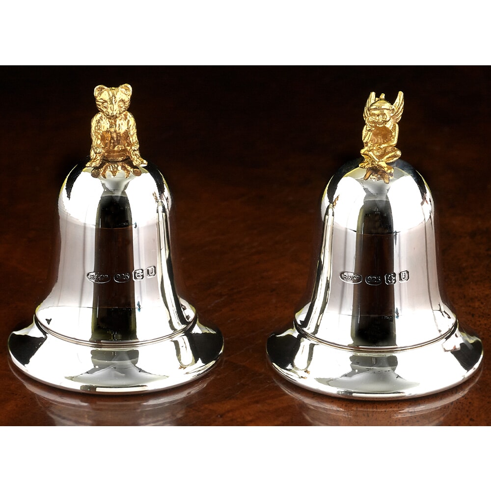 Sterling Silver First Tooth Box Bells